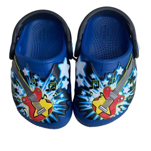 ▪ KID’S CROCS FUN LAB GUITAR LIGHTS CLOG C5 ▪️ - Picture 1 of 4